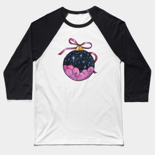 Starry Night Christmas Bauble Baseball T-Shirt